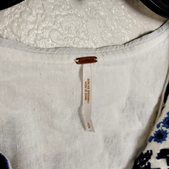 Free People Anouk Mini Dress with Embroidery sz S - Picture 6 of 9